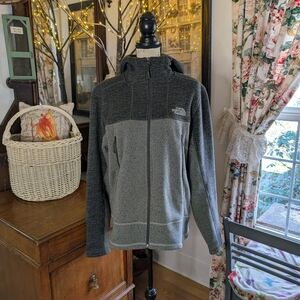North face Gray Zip-Up Jacket